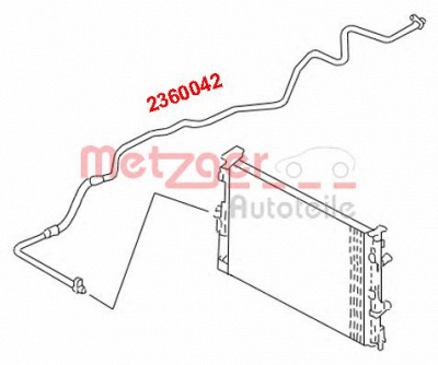 METZGER 2360042 -  Трубопровод высокого / низкого давления, кондиционер