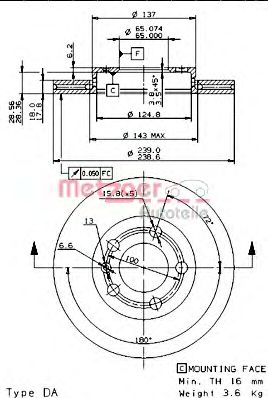 METZGER 24950 -  Тяга / стойка, стабилизатор