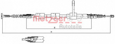 METZGER 25131 -  Трос, стояночная тормозная система