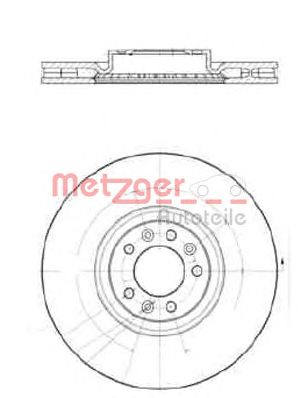 METZGER 25259v -  Тормозной диск