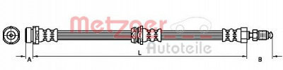 METZGER 4110038 -  Тормозной шланг