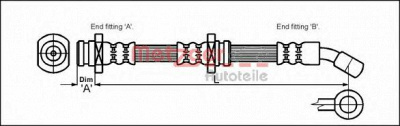 METZGER 4110088 -  Тормозной шланг