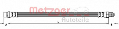 METZGER 4110109 -  Тормозной шланг