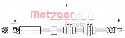 METZGER 4110143 -  Тормозной шланг