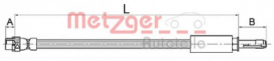 METZGER 4110145 -  Тормозной шланг