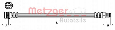 METZGER 4110149 -  Тормозной шланг