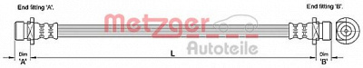 METZGER 4110183 -  Тормозной шланг