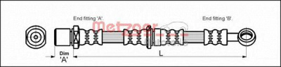 METZGER 4110203 -  Тормозной шланг