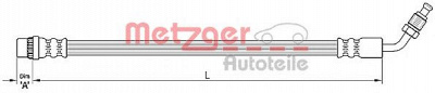 METZGER 4110210 -  Тормозной шланг