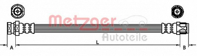 METZGER 4110213 -  Тормозной шланг