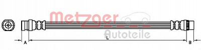 METZGER 4110214 -  Тормозной шланг