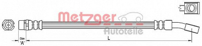 METZGER 4110222 -  Тормозной шланг