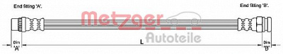 METZGER 4110228 -  Тормозной шланг