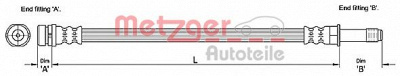 METZGER 4110231 -  Тормозной шланг
