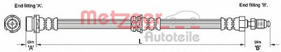 METZGER 4110240 -  Тормозной шланг