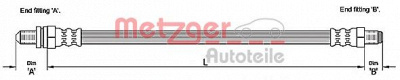 METZGER 4110241 -  Тормозной шланг