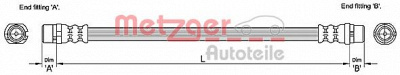 METZGER 4110251 -  Тормозной шланг