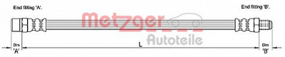 METZGER 4110257 -  Тормозной шланг