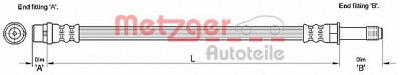 METZGER 4110278 -  Тормозной шланг