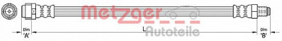 METZGER 4110317 -  Тормозной шланг