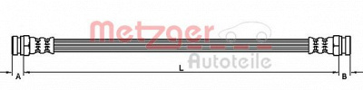 METZGER 4110318 -  Тормозной шланг