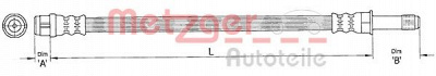 METZGER 4110363 -  Тормозной шланг