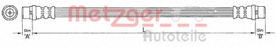 METZGER 4110364 -  Тормозной шланг