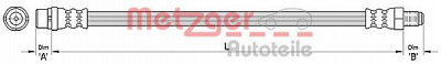 METZGER 4110379 -  Тормозной шланг