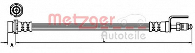 METZGER 4110436 -  Тормозной шланг