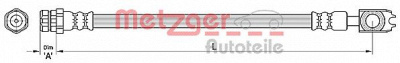 METZGER 4110441 -  Тормозной шланг