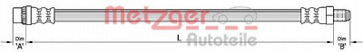 METZGER 4110455 -  Тормозной шланг