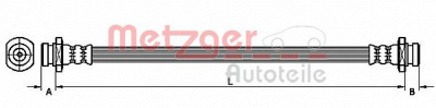 METZGER 4110469 -  Тормозной шланг