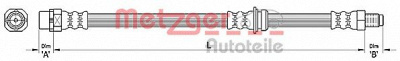 METZGER 4110478 -  Тормозной шланг