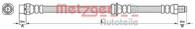 METZGER 4110479 -  Тормозной шланг