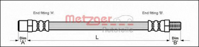 METZGER 4110568 -  Тормозной шланг