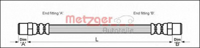 METZGER 4110594 -  Тормозной шланг