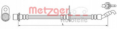 METZGER 4110621 -  Тормозной шланг