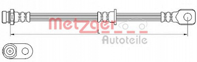 METZGER 4110636 -  Тормозной шланг