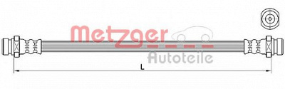 METZGER 4110640 -  Тормозной шланг