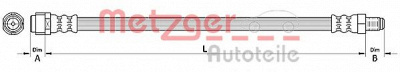 METZGER 4110726 -  Тормозной шланг