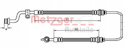 METZGER 4110733 -  Тормозной шланг
