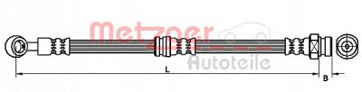 METZGER 4110735 -  Тормозной шланг