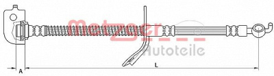 METZGER 4110736 -  Тормозной шланг