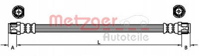 METZGER 4110751 -  Тормозной шланг