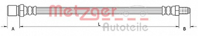 METZGER 4110758 -  Тормозной шланг