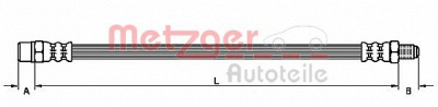 METZGER 4110791 -  Тормозной шланг