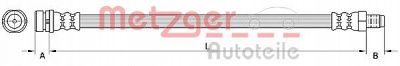 METZGER 4110795 -  Тормозной шланг