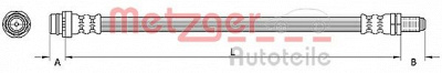 METZGER 4110796 -  Тормозной шланг