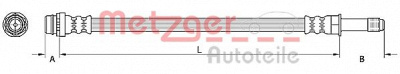 METZGER 4110798 -  Тормозной шланг