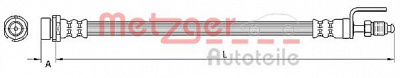 METZGER 4110801 -  Тормозной шланг